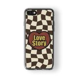 Multitronic Iphone 6 Plus ve 6s Plus ile Uyumlu Love Story Tasarım Baskılı Şeffaf Kılıf
