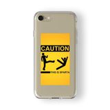 Multitronic Iphone 6 Plus ve 6s Plus ile Uyumlu This Is Sparta Tasarım Baskılı Şeffaf Kılıf