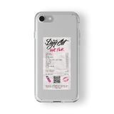 Multitronic iPhone 6 Plus ve 6s Plus Uyumlu Hot Pink Albüm Fişi Tasarım Baskılı Şeffaf Kılıf