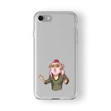 Multitronic iPhone 6 Plus ve 6s Plus Uyumlu Monica Chicken Head Tasarım Baskılı Şeffaf Kılıf