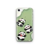 Multitronic iPhone 6 Plus ve 6s Plus Uyumlu Panda Tasarım Baskılı Şeffaf Kılıf, strlght6pls470