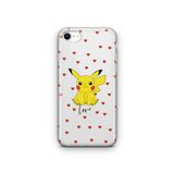 Multitronic iPhone 6 Plus ve 6s Plus Uyumlu Pikachu 2 Tasarım Baskılı Şeffaf Kılıf