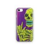 Multitronic iPhone 6 Plus ve 6s Plus Uyumlu Skeleton Tasarım Baskılı Şeffaf Kılıf
