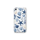 Multitronic iPhone 6 Plus ve iPhone 6s Plus ile Uyumlu Deniz Yıldızı ve Kabuklar Desenli Şeffaf Telefon Kılıfı