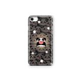 Multitronic iPhone 6 Plus ve iPhone 6s Plus ile Uyumlu Sevimli Panda Desenli Şeffaf Telefon Kılıfı