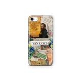 Multitronic iPhone 6 Plus ve iPhone 6s Plus ile Uyumlu Van Gogh Kolaj Desenli Şeffaf Telefon Kılıfı