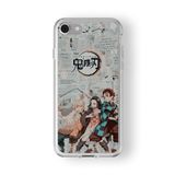 Multitronic iPhone 6 ve 6s ile Uyumlu Demon Slayer 2 Tasarım Baskılı Şeffaf Kılıf