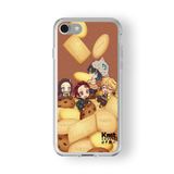 Multitronic iPhone 6 ve 6s ile Uyumlu Demon Slayer Tasarım Baskılı Şeffaf Kılıf