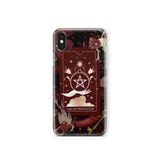 Multitronic iPhone X ve Xs ile Uyumlu Tarot Kart Desenli Şeffaf Telefon Kılıfı