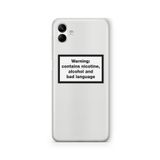 Multitronic Samsung Galaxy A04 ile Uyumlu Bad Language Tasarım Baskılı Şeffaf Kılıf