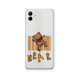 Multitronic Samsung Galaxy A04 ile Uyumlu Bear Tasarım Baskılı Şeffaf Kılıf