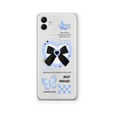 Multitronic Samsung Galaxy A04 ile Uyumlu Butterfly Lovers Tasarım Baskılı Şeffaf Kılıf