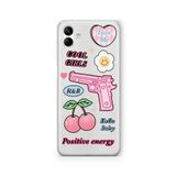 Multitronic Samsung Galaxy A04 ile Uyumlu Cool Girls Tasarım Baskılı Şeffaf Kılıf