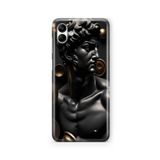 Multitronic Samsung Galaxy A04 ile Uyumlu David Statue Tasarım Baskılı Şeffaf Kılıf, laroa040268