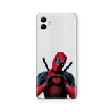 Multitronic Samsung Galaxy A04 ile Uyumlu Deadpool Tasarım Baskılı Şeffaf Kılıf
