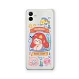 Multitronic Samsung Galaxy A04 ile Uyumlu Deniz Kızı Tasarım Baskılı Şeffaf Kılıf