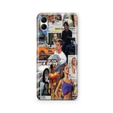 Multitronic Samsung Galaxy A04 ile Uyumlu Fast and Furious Tasarım Baskılı Şeffaf Kılıf, laroa040158