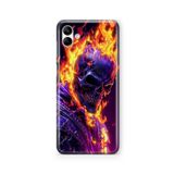 Multitronic Samsung Galaxy A04 ile Uyumlu Ghost Rider Tasarım Baskılı Şeffaf Kılıf