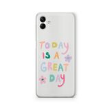 Multitronic Samsung Galaxy A04 ile Uyumlu Great Day Tasarım Baskılı Şeffaf Kılıf