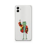 Multitronic Samsung Galaxy A04 ile Uyumlu Harry Styles Cardigan Tasarım Baskılı Şeffaf Kılıf