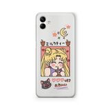 Multitronic Samsung Galaxy A04 ile Uyumlu Kawaii Girl Tasarım Baskılı Şeffaf Kılıf