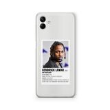 Multitronic Samsung Galaxy A04 ile Uyumlu Kendrick Lamar Paralorid Poster Tasarım Baskılı Şeffaf Kılıf