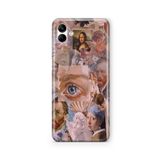 Multitronic Samsung Galaxy A04 ile Uyumlu Klasik Sanat Tasarım Baskılı Şeffaf Kılıf