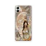 Multitronic Samsung Galaxy A04 ile Uyumlu Lady of the Moon Tasarım Baskılı Şeffaf Kılıf