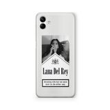 Multitronic Samsung Galaxy A04 ile Uyumlu Lana Del Rey Tasarım Baskılı Şeffaf Kılıf