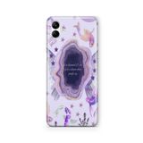 Multitronic Samsung Galaxy A04 ile Uyumlu Lavender Haze Tasarım Baskılı Şeffaf Kılıf