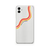 Multitronic Samsung Galaxy A04 ile Uyumlu Live in The Moment Tasarım Baskılı Şeffaf Kılıf