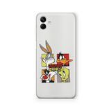 Multitronic Samsung Galaxy A04 ile Uyumlu Looney Tunes Tasarım Baskılı Şeffaf Kılıf