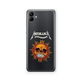 Multitronic Samsung Galaxy A04 ile Uyumlu Metallica Tasarım Baskılı Şeffaf Kılıf, laroa040198