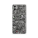 Multitronic Samsung Galaxy A04 ile Uyumlu Mr Doddle Tasarım Baskılı Şeffaf Kılıf