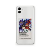 Multitronic Samsung Galaxy A04 ile Uyumlu Neon Genesis Evangelion Palaroid Poster Tasarım Baskılı Şeffaf Kılıf