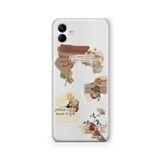 Multitronic Samsung Galaxy A04 ile Uyumlu Paper Hearts Tasarım Baskılı Şeffaf Kılıf