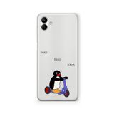 Multitronic Samsung Galaxy A04 ile Uyumlu Pingu Tasarım Baskılı Şeffaf Kılıf