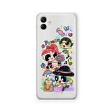 Multitronic Samsung Galaxy A04 ile Uyumlu Powerpuff Girls 2 Tasarım Baskılı Şeffaf Kılıf
