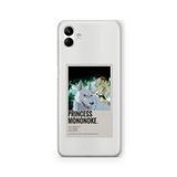 Multitronic Samsung Galaxy A04 ile Uyumlu Prenses Monoke Palaroid Poster Tasarım Baskılı Şeffaf Kılıf