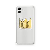 Multitronic Samsung Galaxy A04 ile Uyumlu Queen Tasarım Baskılı Şeffaf Kılıf