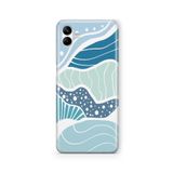 Multitronic Samsung Galaxy A04 ile Uyumlu Rogue Waves Tasarım Baskılı Şeffaf Kılıf