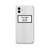 Multitronic Samsung Galaxy A04 ile Uyumlu Safe With Me Tasarım Baskılı Şeffaf Kılıf