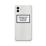 Multitronic Samsung Galaxy A04 ile Uyumlu Sarcasm Tasarım Baskılı Şeffaf Kılıf