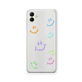 Multitronic Samsung Galaxy A04 ile Uyumlu Smile Tasarım Baskılı Şeffaf Kılıf, laroa04076