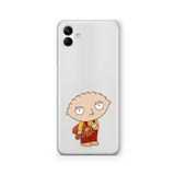 Multitronic Samsung Galaxy A04 ile Uyumlu Stewie Griffin Tasarım Baskılı Şeffaf Kılıf