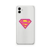 Multitronic Samsung Galaxy A04 ile Uyumlu Super Girl Tasarım Baskılı Şeffaf Kılıf