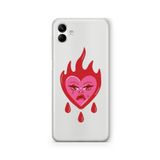 Multitronic Samsung Galaxy A04 ile Uyumlu Tears Of Your Heart Tasarım Baskılı Şeffaf Kılıf