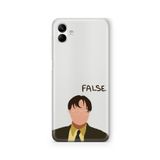 Multitronic Samsung Galaxy A04 ile Uyumlu The Office Dwight Schrute Tasarım Baskılı Şeffaf Kılıf
