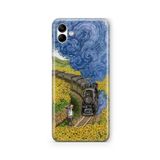Multitronic Samsung Galaxy A04 ile Uyumlu Van Gogh Çizim Tasarım Baskılı Şeffaf Kılıf