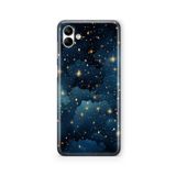 Multitronic Samsung Galaxy A04 ile Uyumlu Yıldızlar Tasarım Baskılı Şeffaf Kılıf